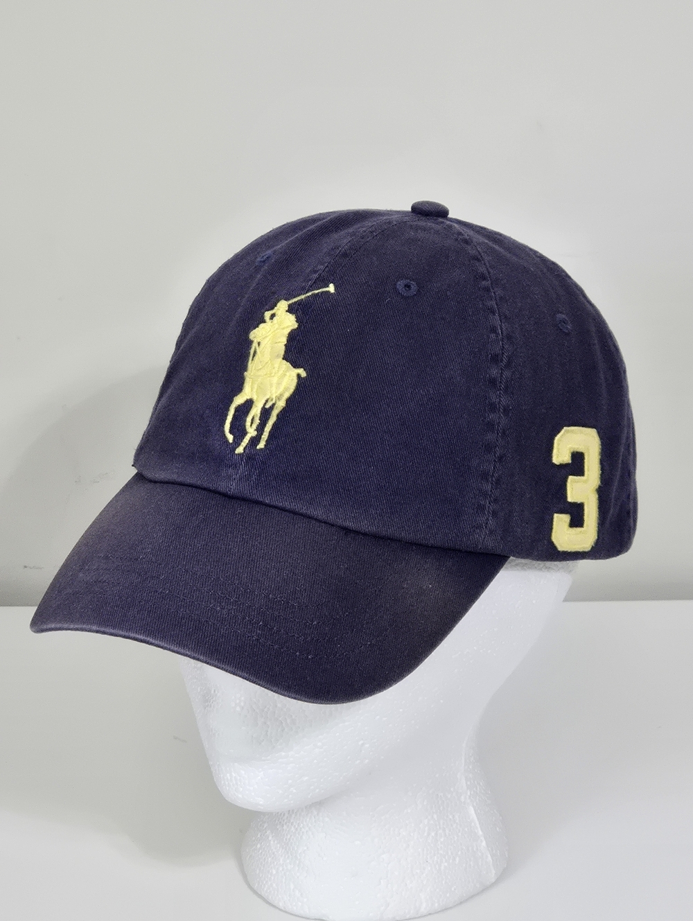Polo Ralph Lauren Blue Cap Yellow Big Pony #3 MCMLXVII